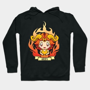 Aries Zodiac Girl Hoodie